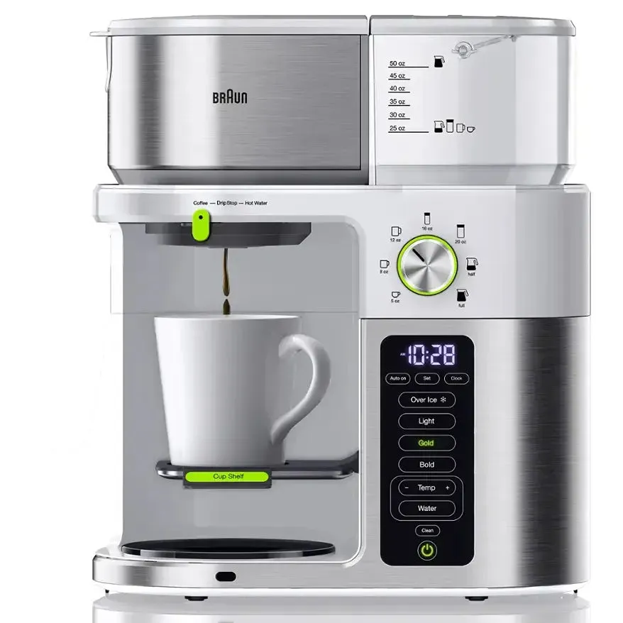 MultiServe Drip Coffee - White/Stainless Steel