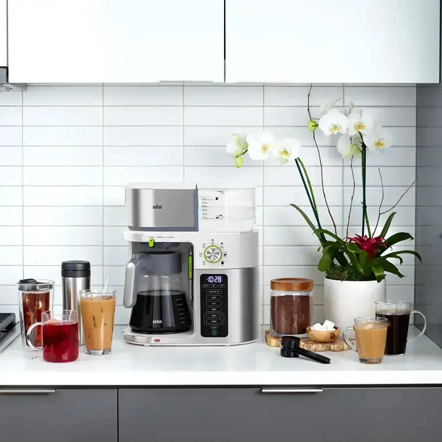 MultiServe Drip Coffee - White/Stainless Steel
