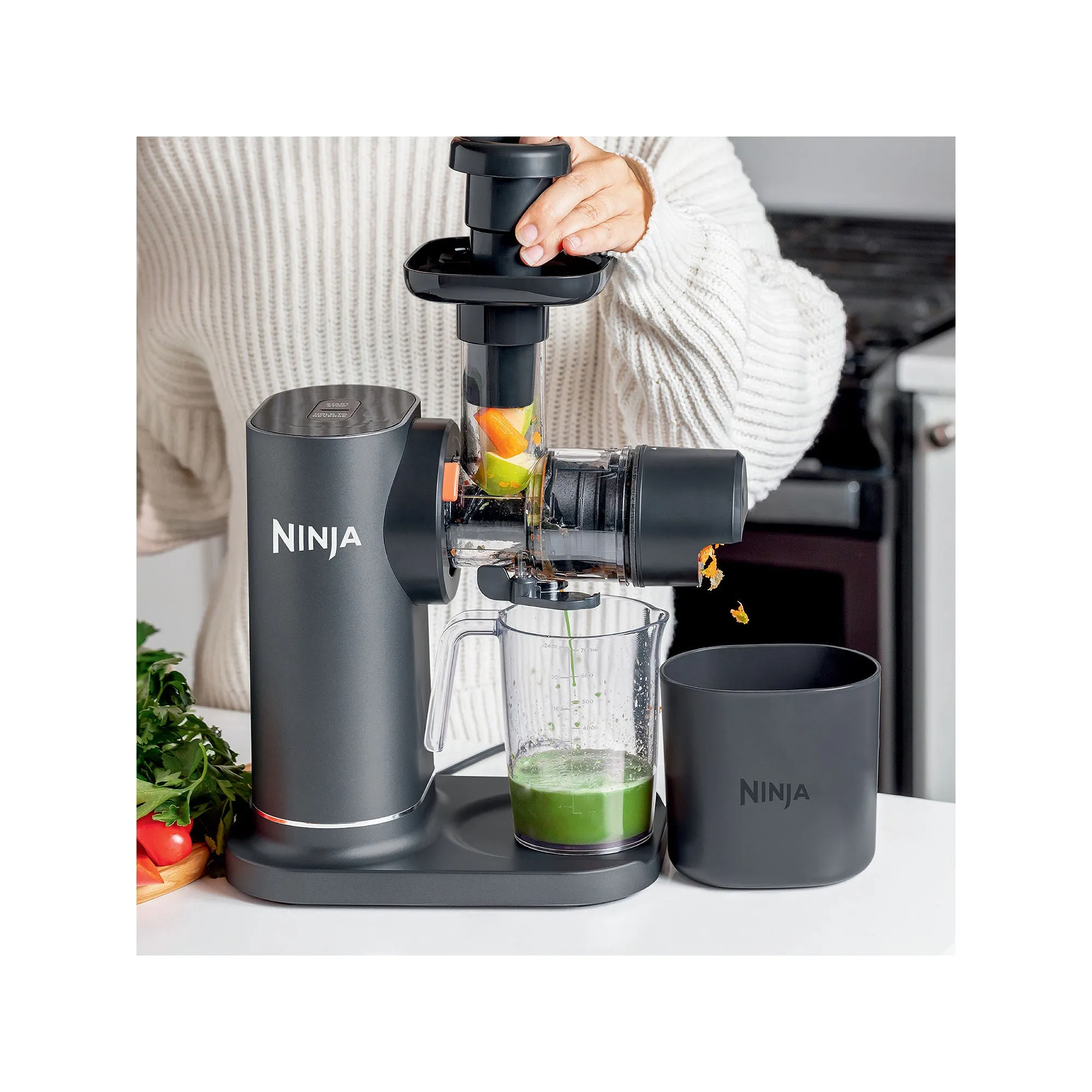 Ninja Neverclog Cold Press Juicer JC151 - CHARCOAL ONE SIZE