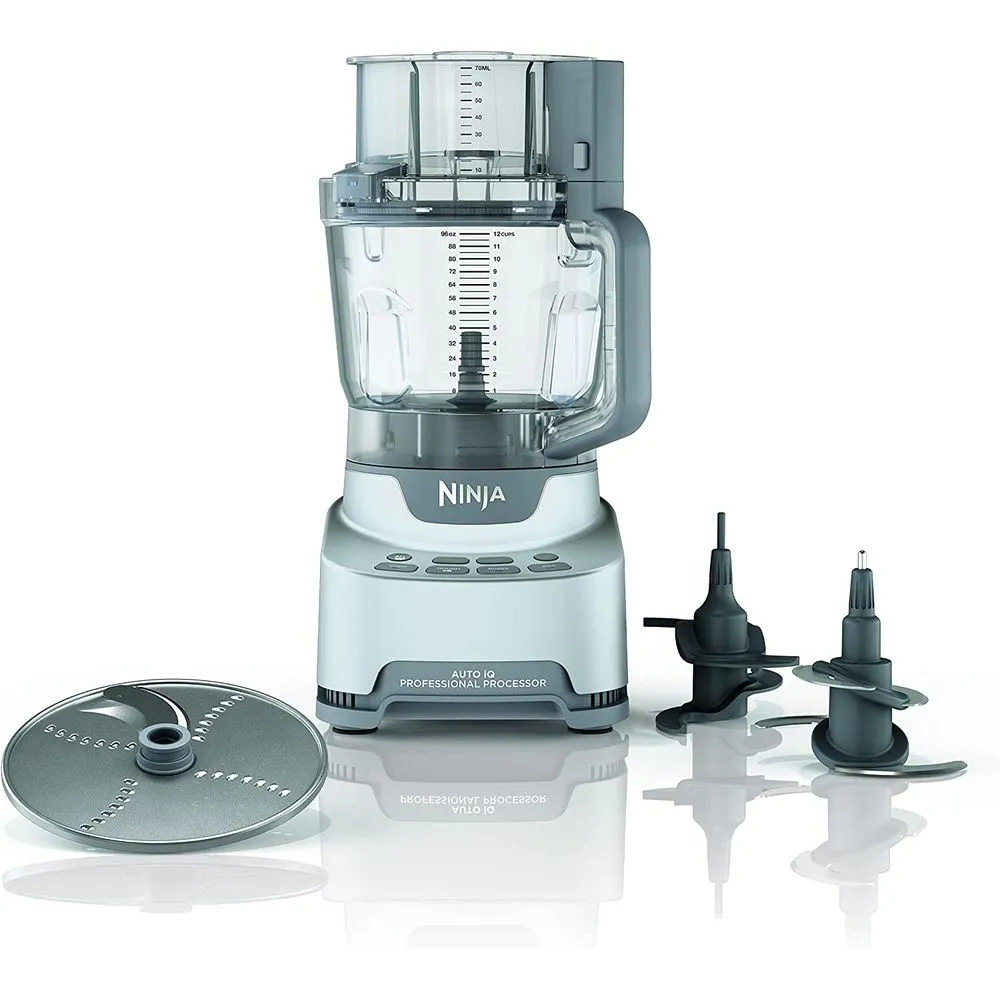 Ninja NF700C XL Food Processor with Auto-iQ, Slicing and Shredding Disc, Silver