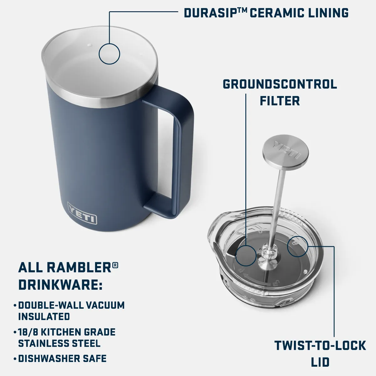 Rambler 34 oz French Press