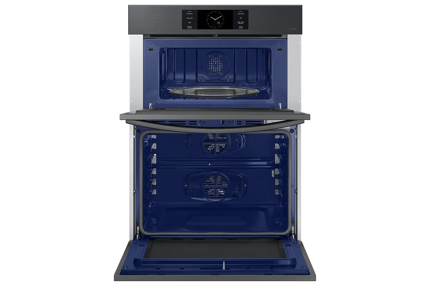 Samsung BESPOKE Black Stainless Steel Combination Wall Oven (7 cu. ft) - NQ70CG700DMTAA