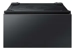 Samsung BESPOKE Black Stainless Steel Pedestal for 27" Front Load Washer & Dryer - WE502NV/US