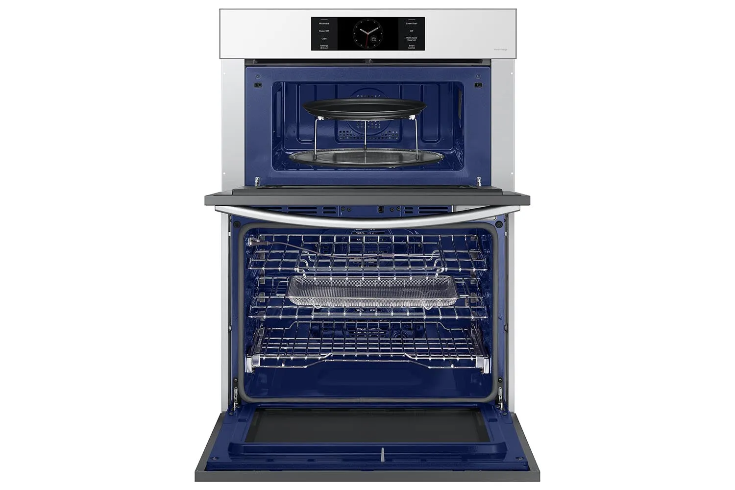 Samsung BESPOKE White Glass Combination Wall Oven (7.0 cu. ft) - NQ70CB700D12AA