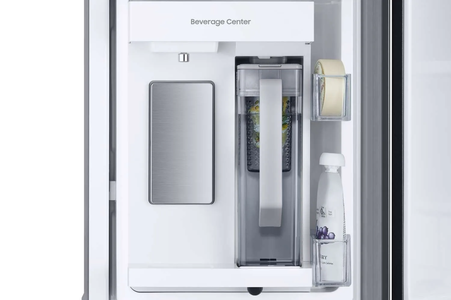 Samsung Black Stainless Steel 33" Wide French Door Refrigerator with Internal Ice & Water (24.5cu.ft) - RF25C5551SG/AA
