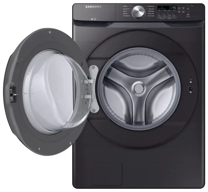 Samsung Black Stainless Steel Front-Load Washer with Self Clean  (5.2 cu. ft.) - WF45T6000AV/A5