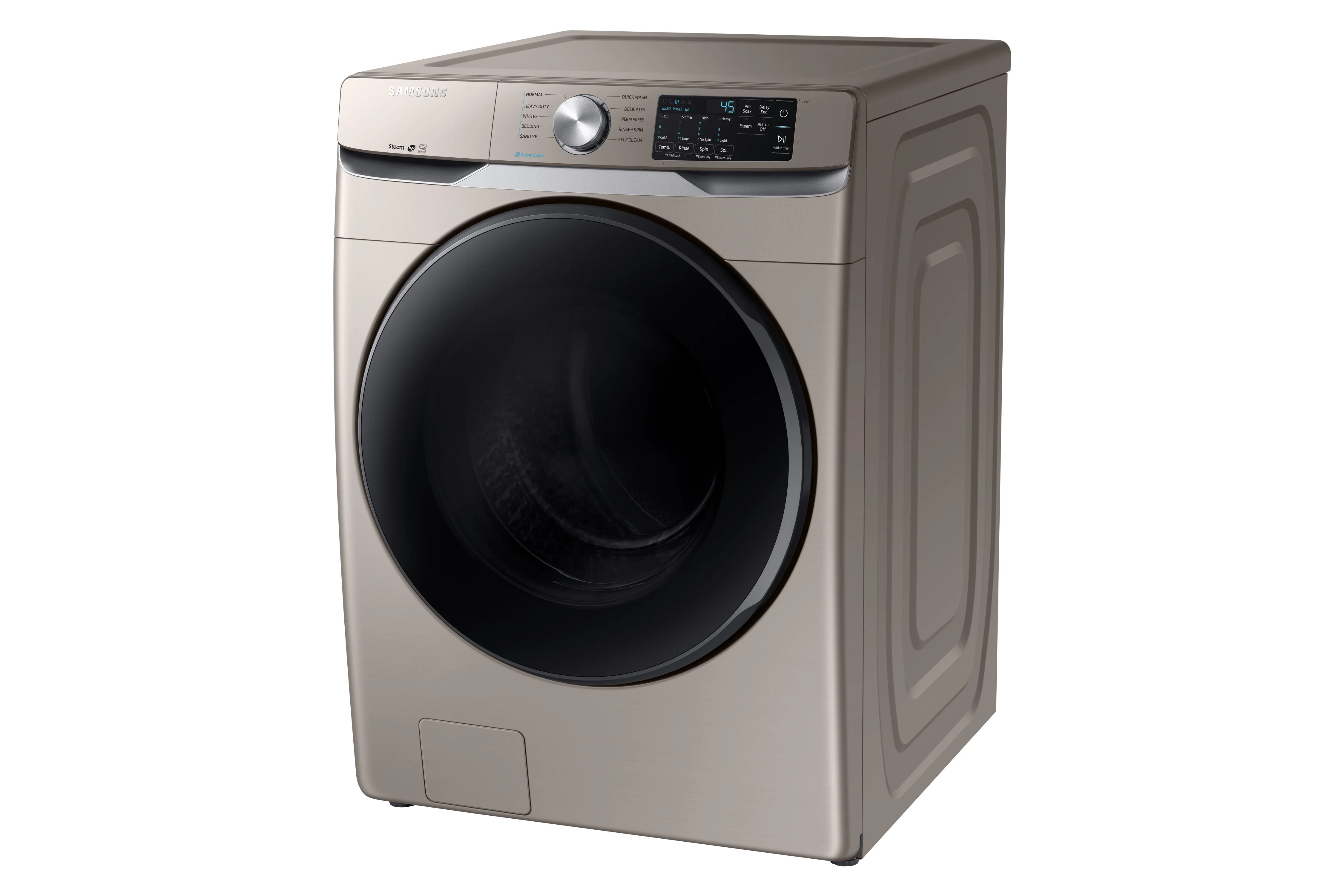 Samsung Champagne Front Load Washer with Steam (5.2 Cu.Ft.) - WF45R6100AC/US