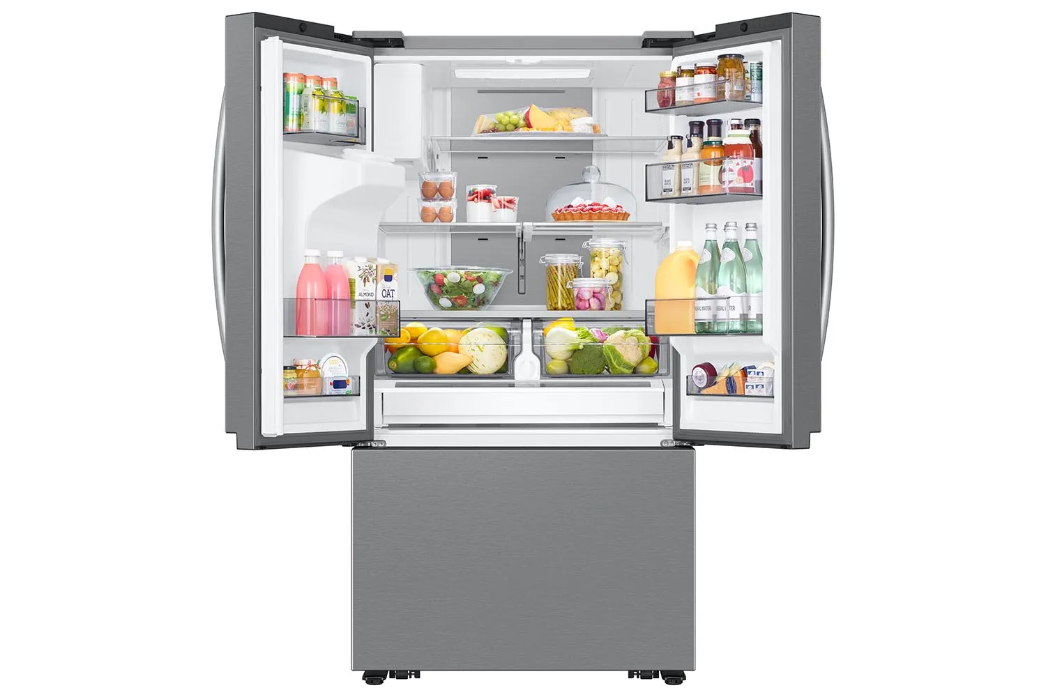 Samsung Stainless Steel Counter Depth 36" Family Hub Refrigerator (25cu.ft) - RF27CG5900SRAC