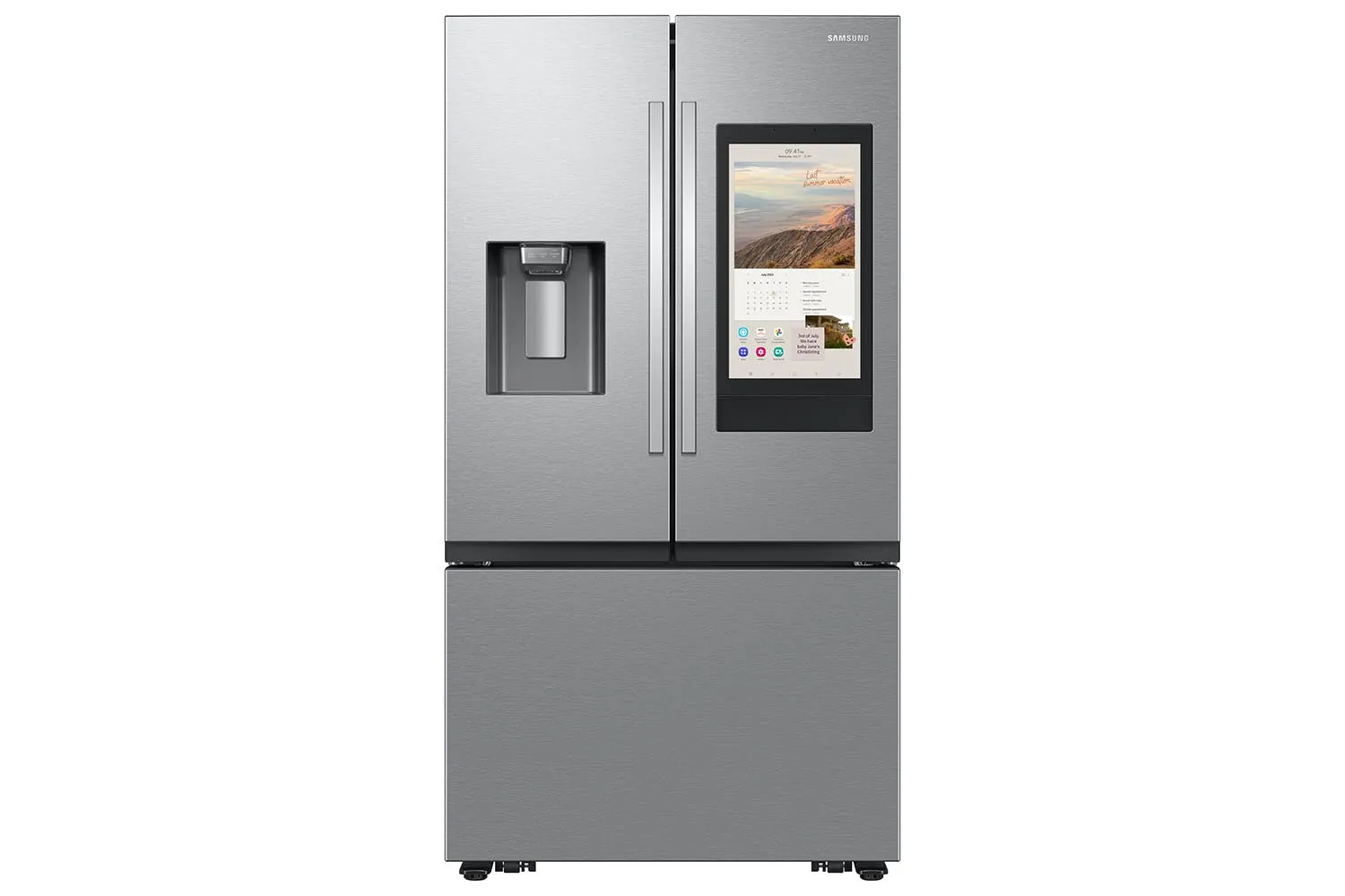 Samsung Stainless Steel Counter Depth 36" Family Hub Refrigerator (25cu.ft) - RF27CG5900SRAC