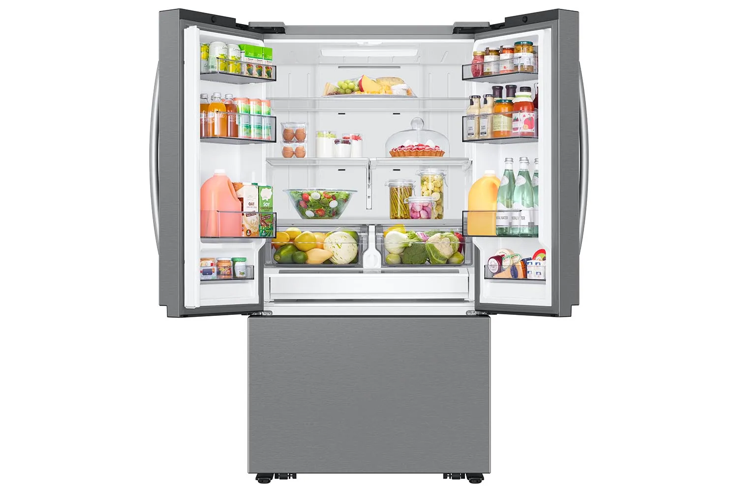 Samsung Stainless Steel Counter Depth 36" French Door Refrigerator (27cu.ft) - RF27CG5100SRAA