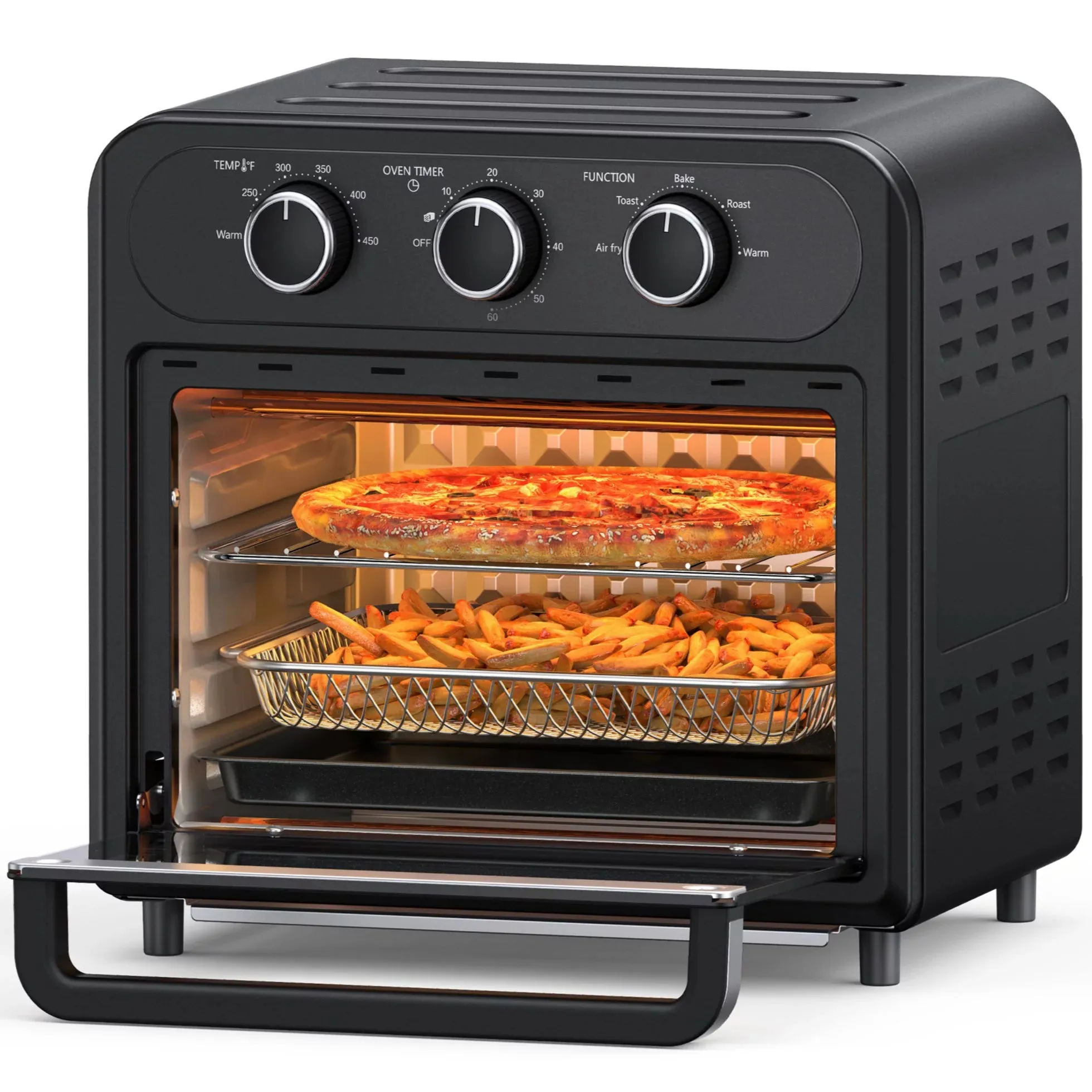 TaoTronics TT-AF002 Air Fryer 1700W 13 Quart 9 in 1 Air Fryer Oven Oil-less Cooker with Rotisserie Shaft