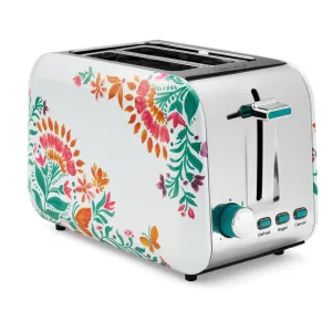 The Pioneer Woman PW8402550614-03 2-Slice Toaster, Folk Geo
