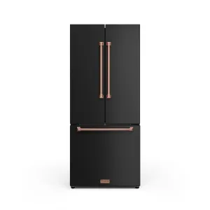 Thor Kitchen Matte Black French Door Counter Depth Refrigerator with Ice Maker| Gordon Ramsay Collection (17.5 cu.ft.) - RF3017FFD00-RSG