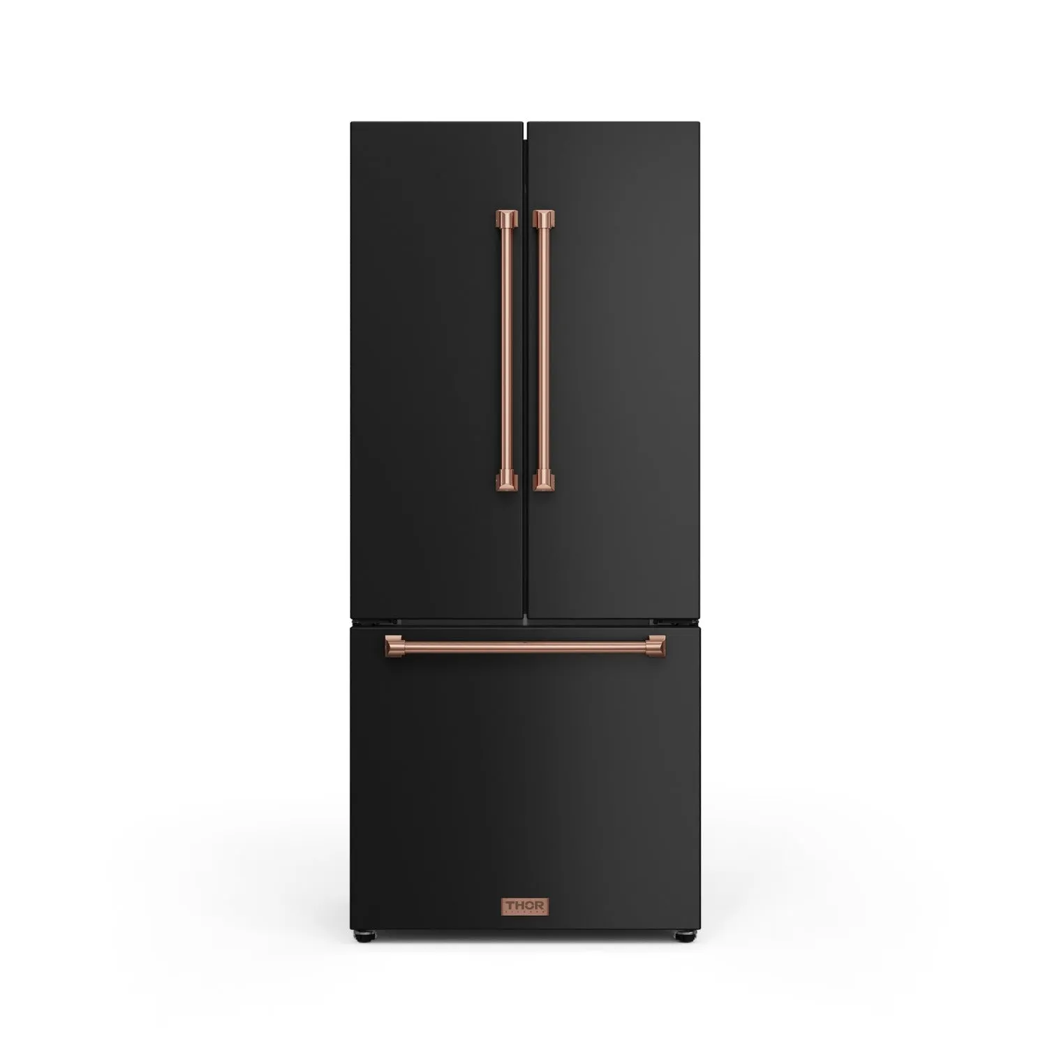 Thor Kitchen Matte Black French Door Counter Depth Refrigerator with Ice Maker| Gordon Ramsay Collection (17.5 cu.ft.) - RF3017FFD00-RSG