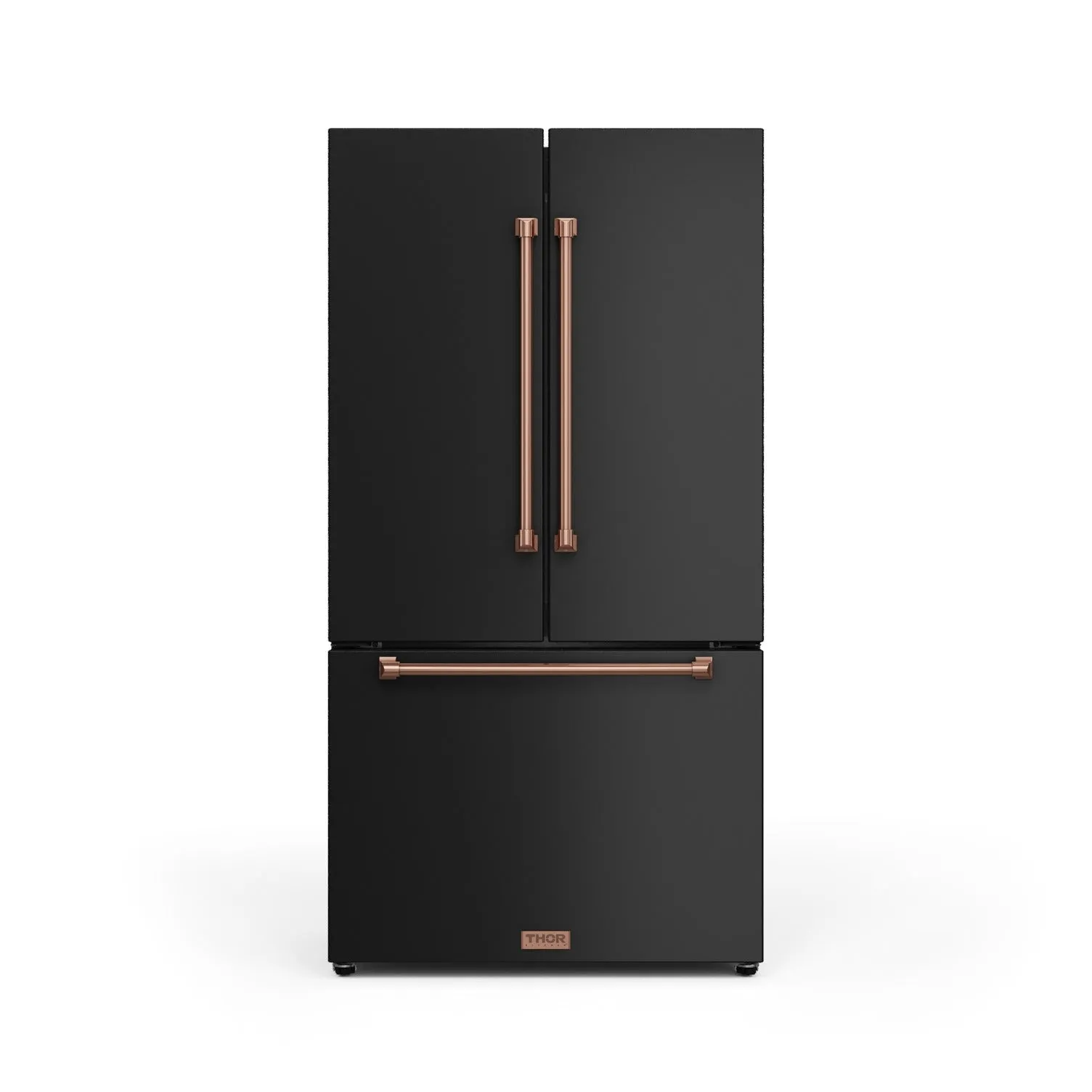 Thor Kitchen Matte Black French Door Counter-Depth Refrigerator with Ice Maker| Gordon Ramsay Collection (20.3 cu.ft.) - RF3621CTD00-RSG