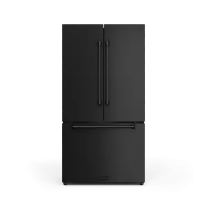Thor Kitchen Matte Black French Door Counter-Depth Refrigerator with Ice Maker| Gordon Ramsay Collection (20.3 cu.ft.) - RF3621CTD00