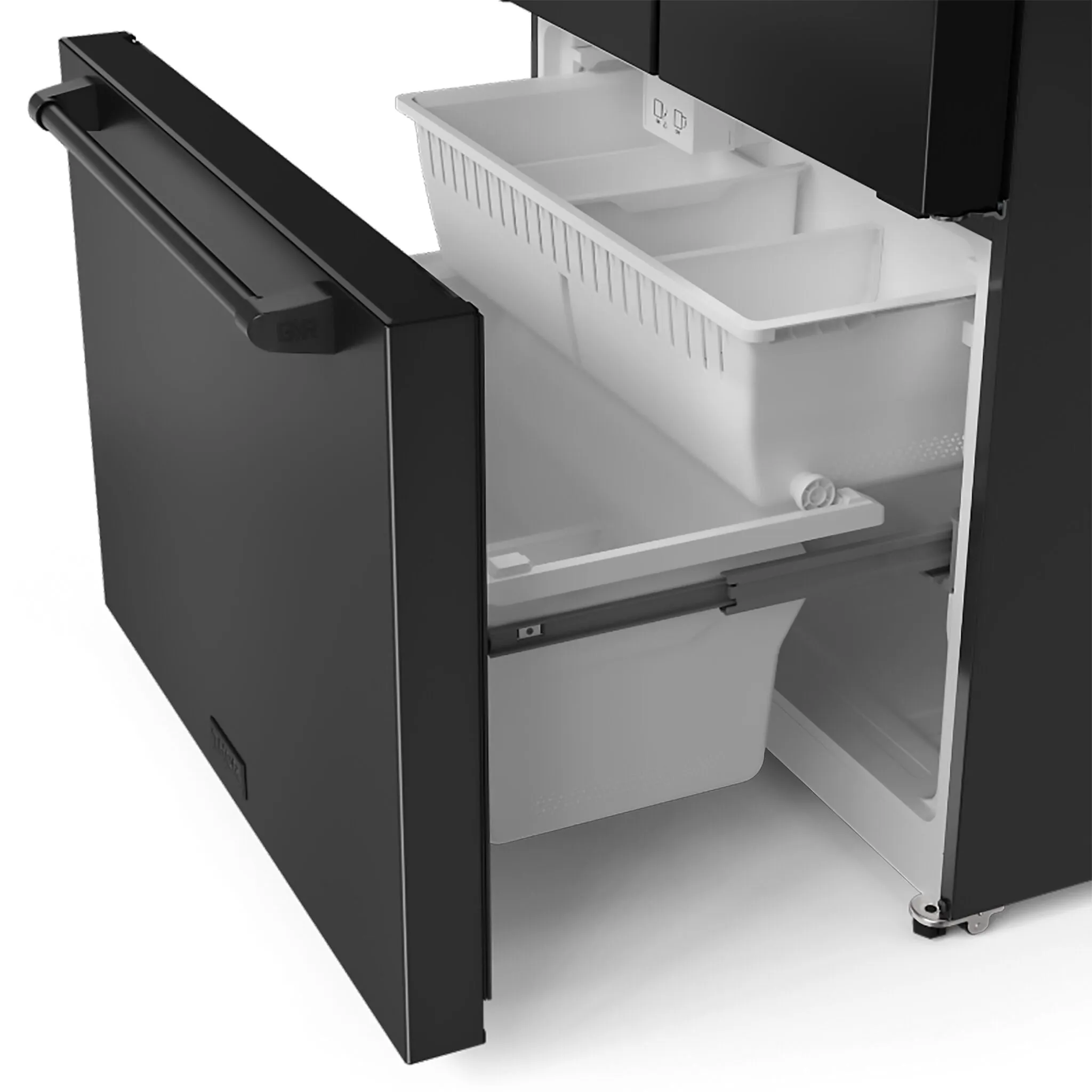 Thor Kitchen Matte Black French Door Counter-Depth Refrigerator with Ice Maker| Gordon Ramsay Collection (20.3 cu.ft.) - RF3621CTD00