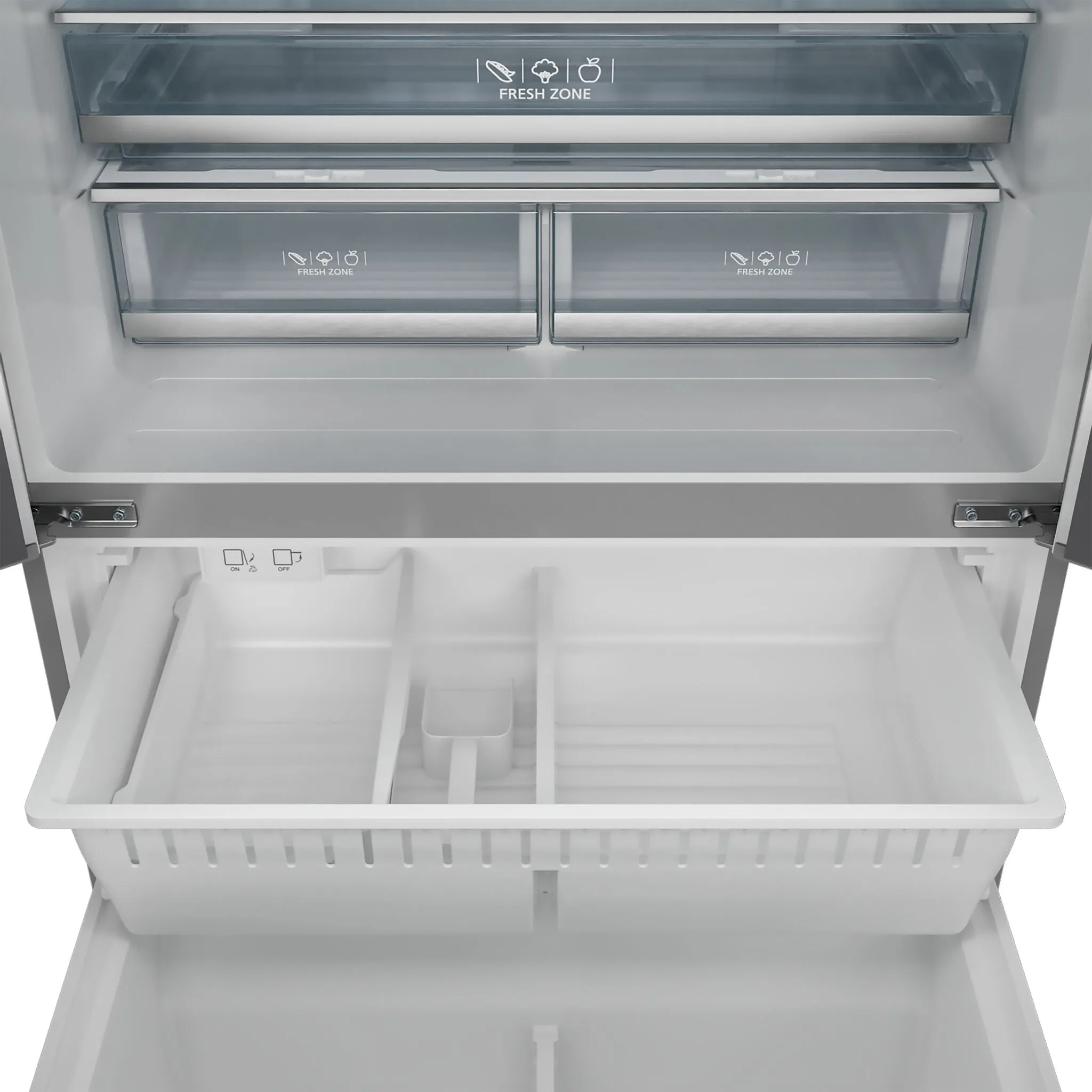 Thor Kitchen Stainless Steel French Door Counter-Depth Refrigerator with Ice Maker (20.3 cu.ft.). Gordon Ramsay Collection - RF3621CTD99-BLK
