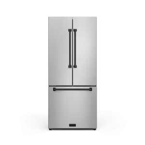 Thor Kitchen Stainless Steel French Door Counter Depth Refrigerator with Ice Maker| Gordon Ramsay Collection (17.5 cu.ft.) - RF3017FFD99-BLK