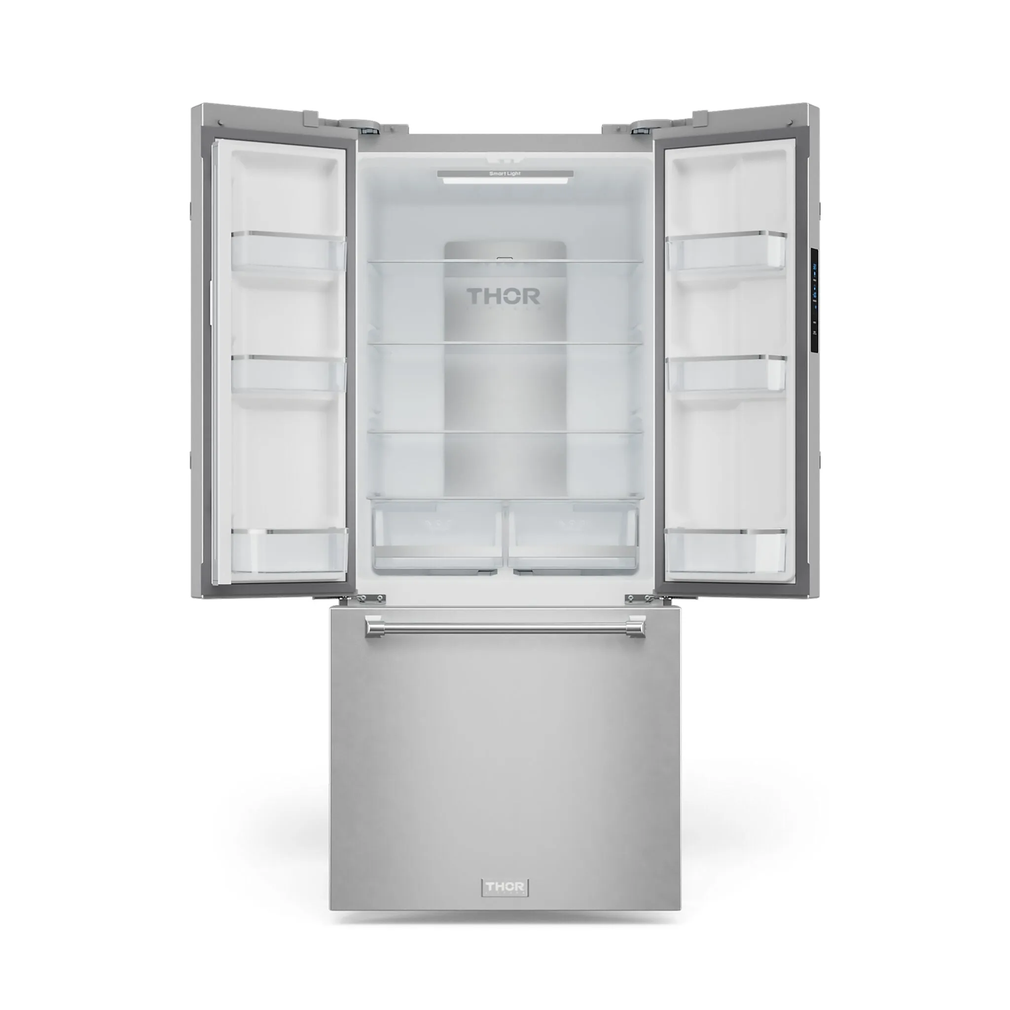 Thor Kitchen Stainless Steel French Door Counter Depth Refrigerator with Ice Maker| Gordon Ramsay Collection (17.5 cu.ft.) - RF3017FFD99