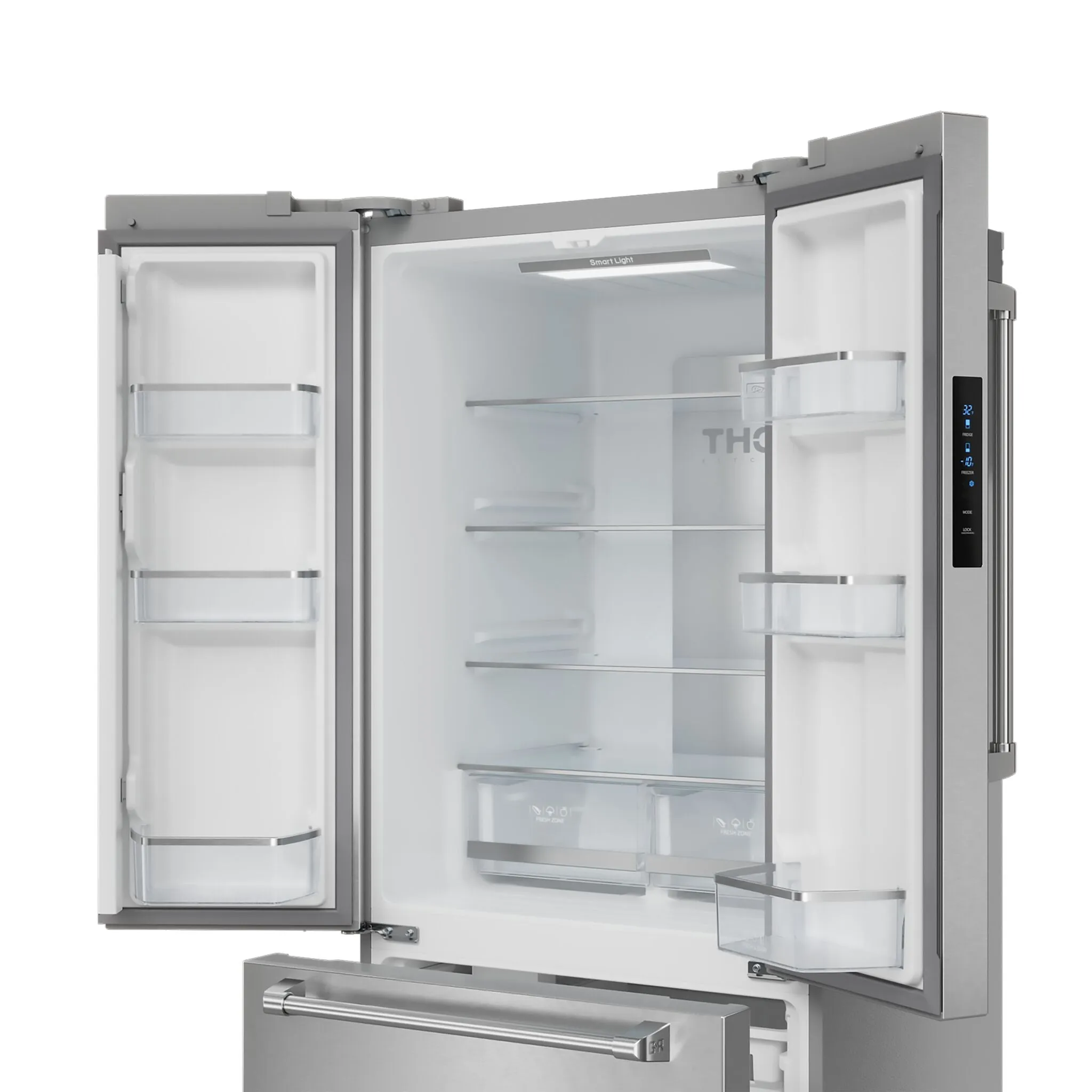 Thor Kitchen Stainless Steel French Door Counter Depth Refrigerator with Ice Maker| Gordon Ramsay Collection (17.5 cu.ft.) - RF3017FFD99