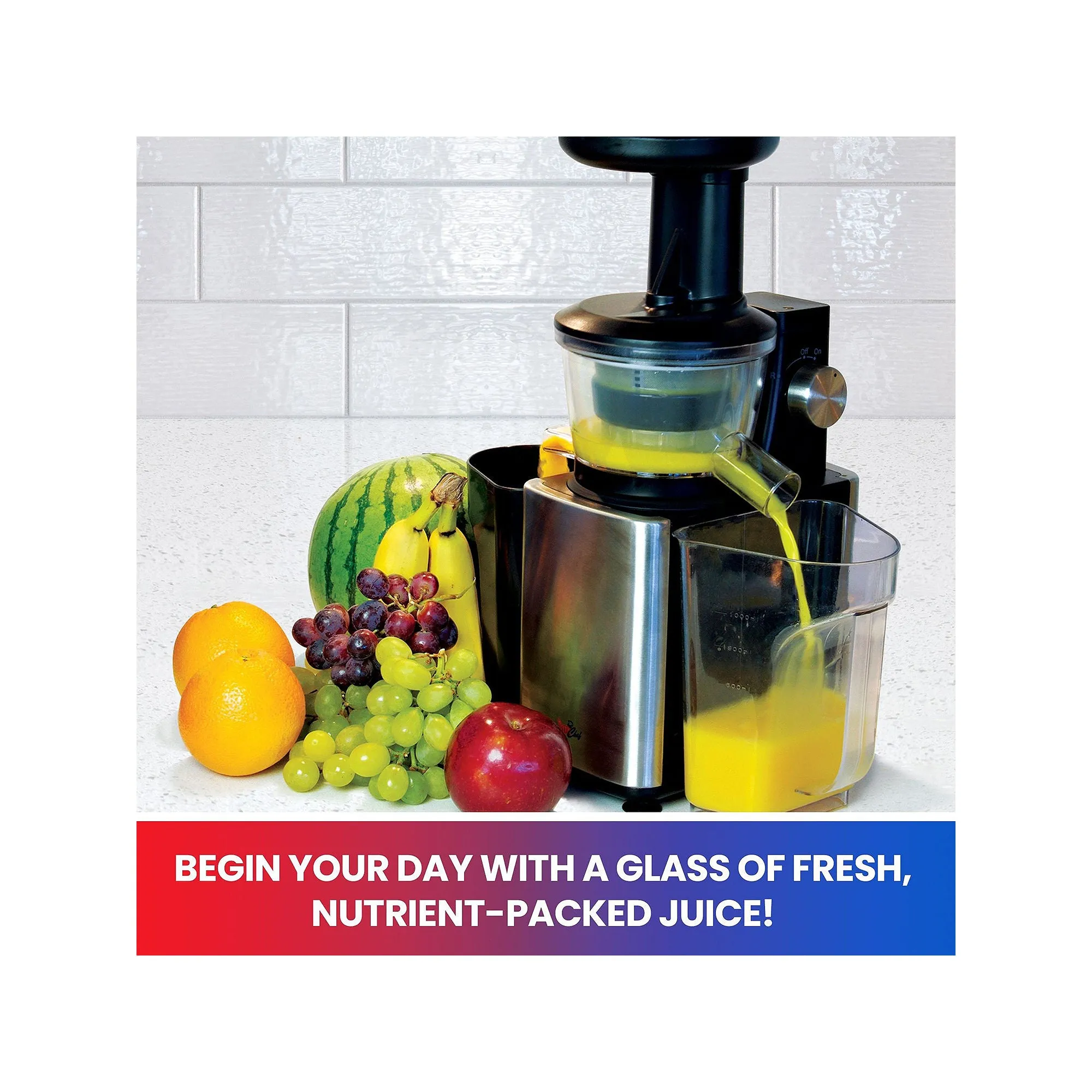 Total Chef TCSJ01 Slow Juicer Cold Press Juicing Machine
