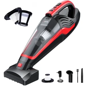 VacLife H-116 Cordless Handheld Vacuum, Car Vacuum Cleaner Rechargeable with Motorized Brush, Red