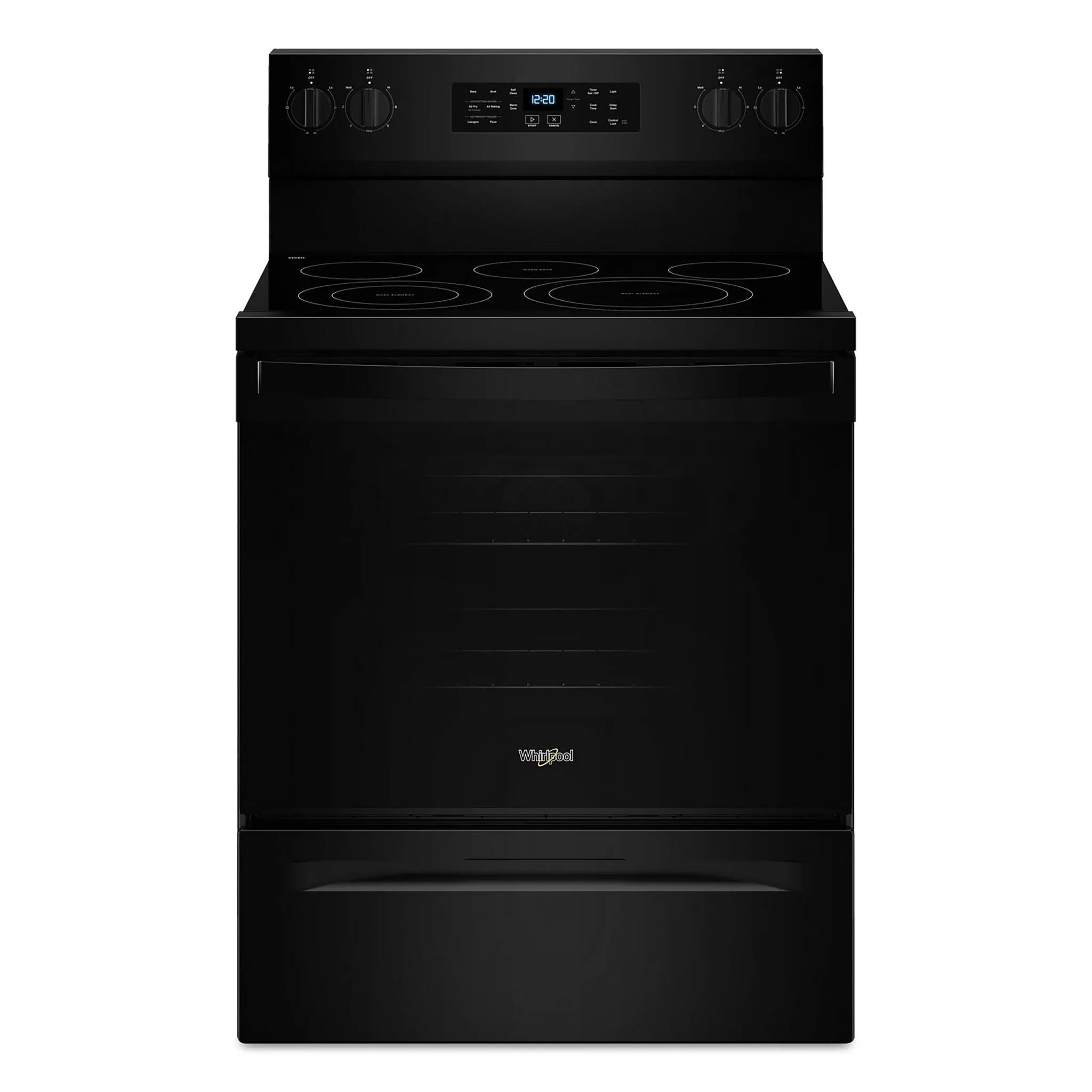 Whirlpool Black Electric Freestanding Range (5.3 Cu.Ft.) - YWFES5030RB