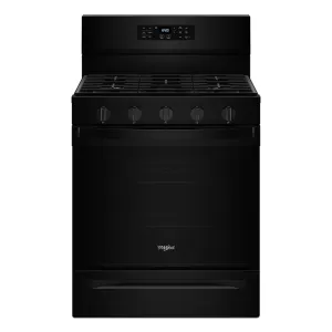Whirlpool Black Gas Freestanding Range (5 Cu.Ft.)- WFGS5030RB
