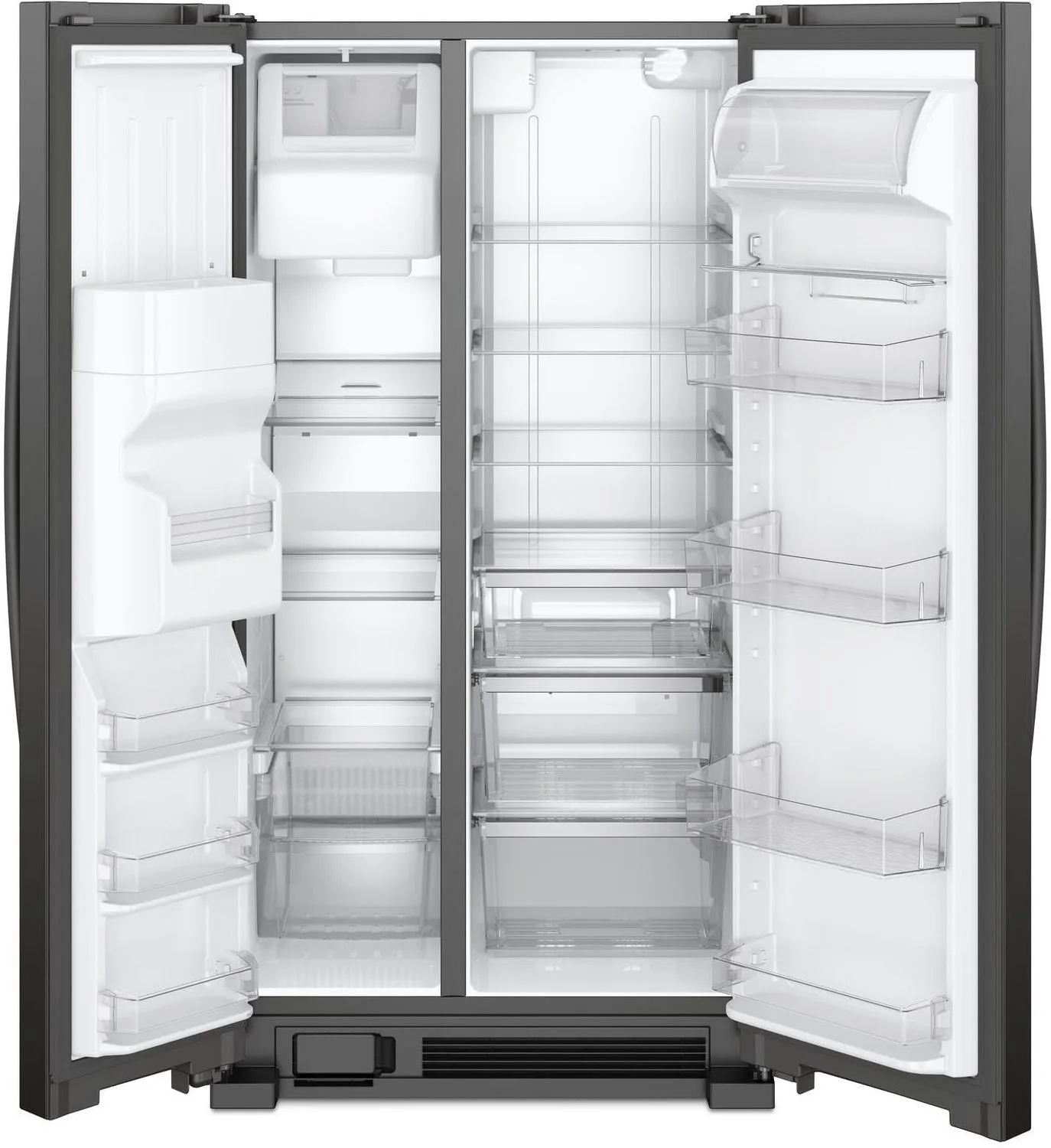Whirlpool Black Side-by-Side Refrigerator (21 Cu. Ft.) - WRS321SDHB