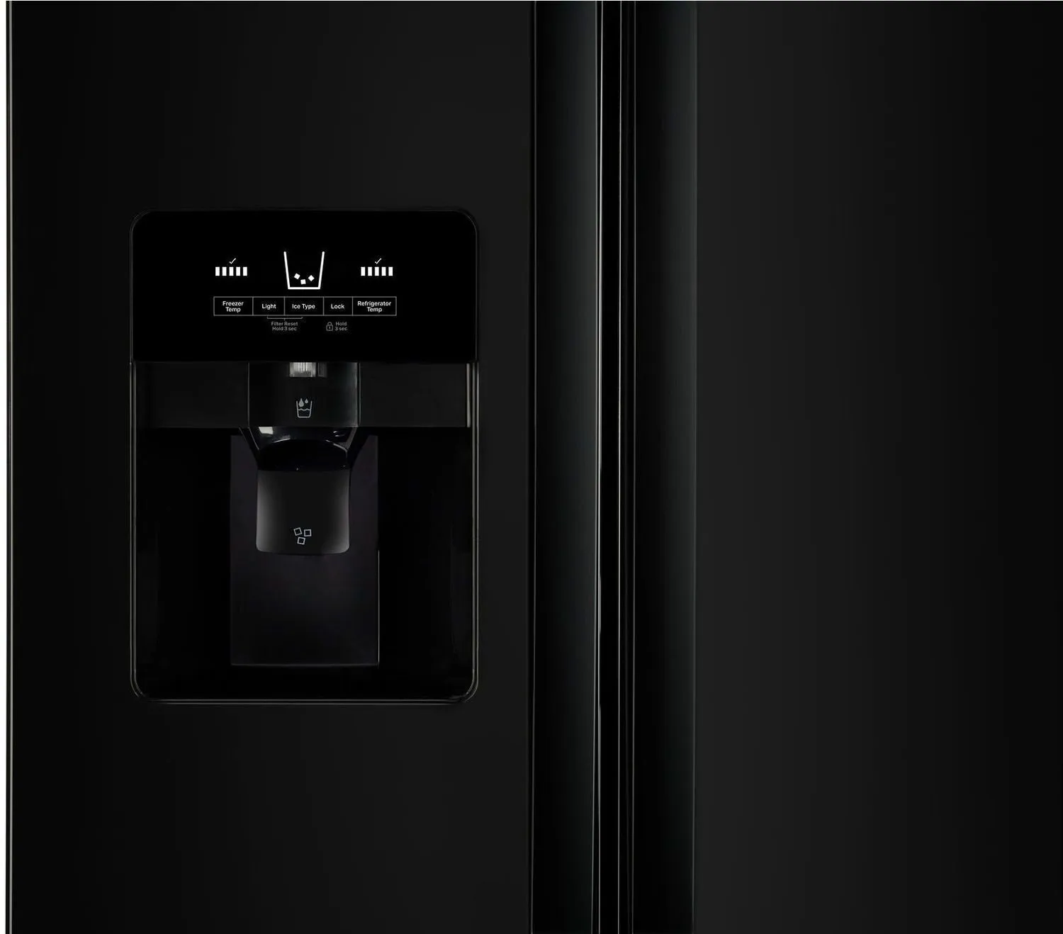 Whirlpool Black Side-by-Side Refrigerator (21 Cu. Ft.) - WRS331SDHB