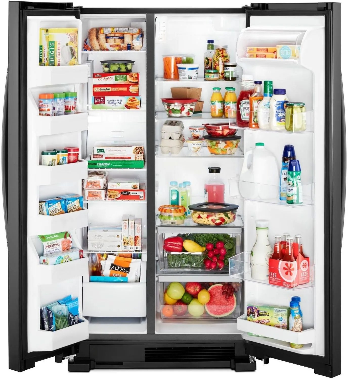 Whirlpool Black Side-by-Side Refrigerator (25 Cu. Ft.) - WRS315SNHB