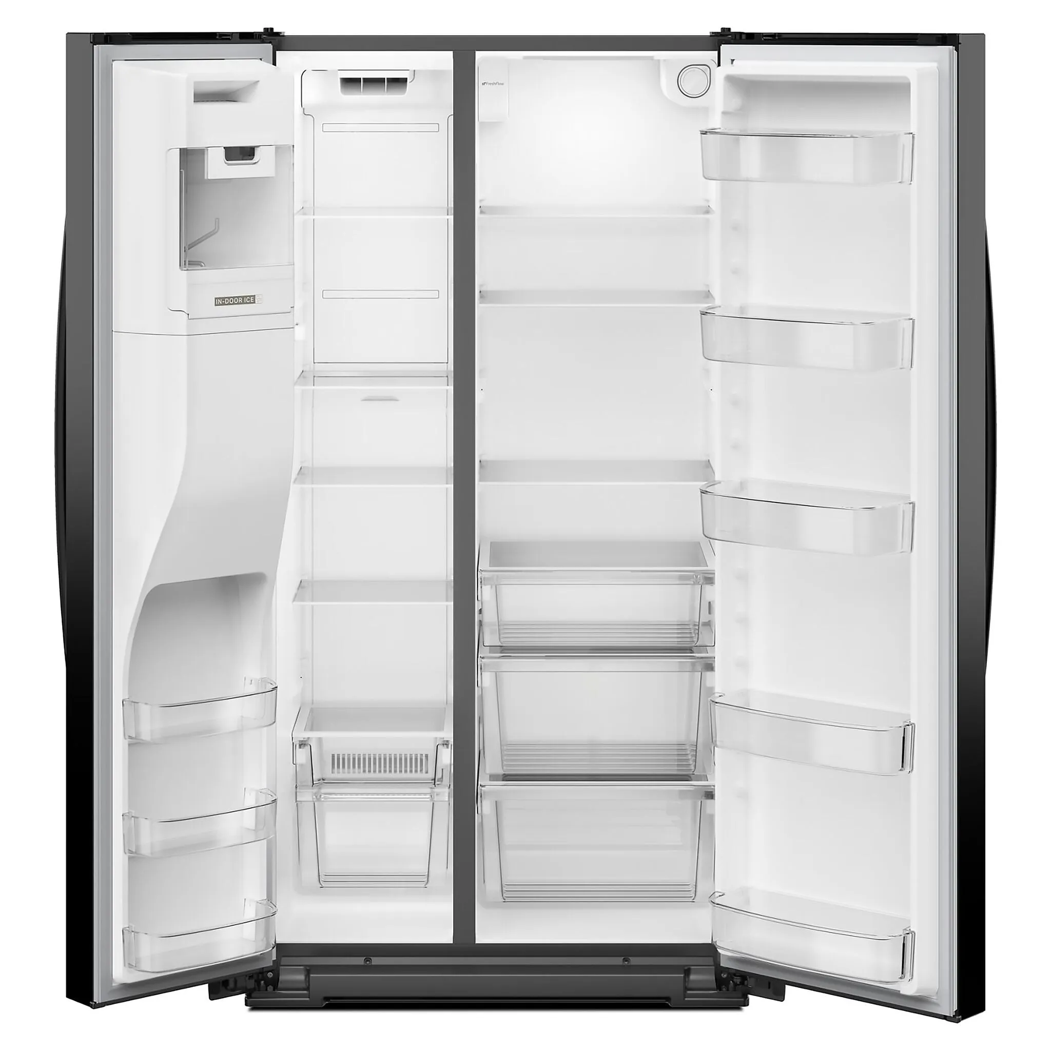 Whirlpool Black Stainless Counter-Depth Side-by-Side Refrigerator (20.85 Cu. Ft.) - WRSC5536RV