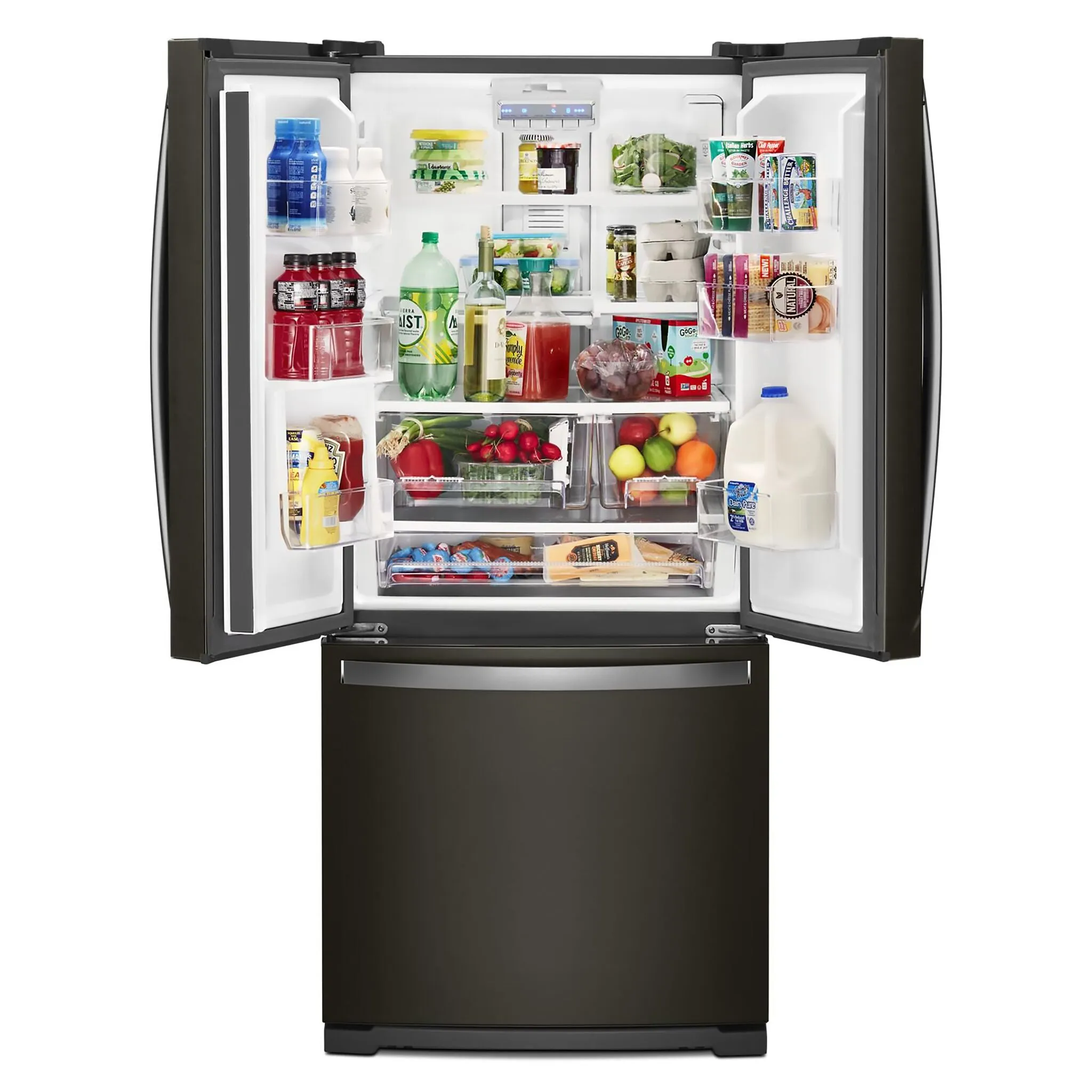 Whirlpool Black Stainless Steel French Door Refrigerator (20 Cu. Ft.) - WRF560SMHV