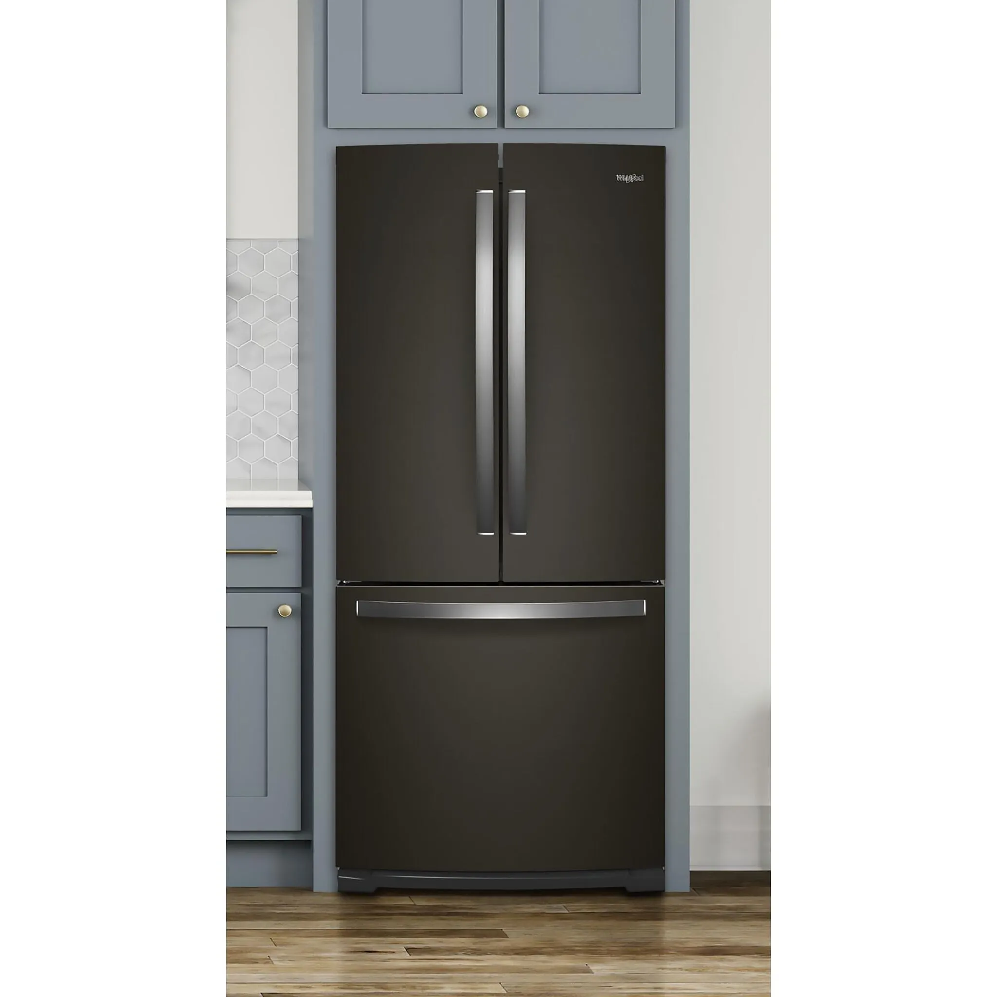 Whirlpool Black Stainless Steel French Door Refrigerator (20 Cu. Ft.) - WRF560SMHV