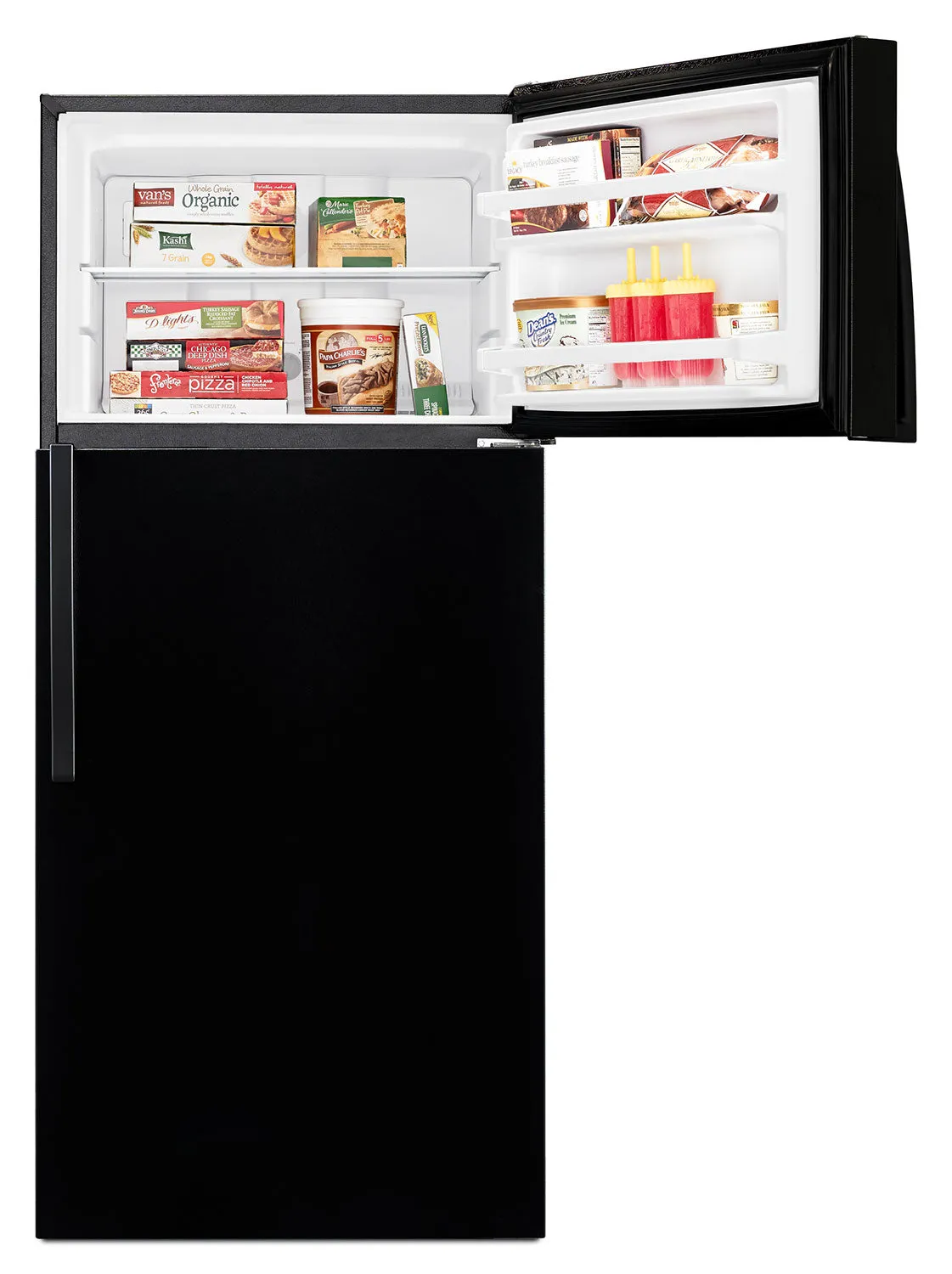 Whirlpool Black Top-Freezer Refrigerator (14.3 Cu. Ft.) - WRT314TFDB