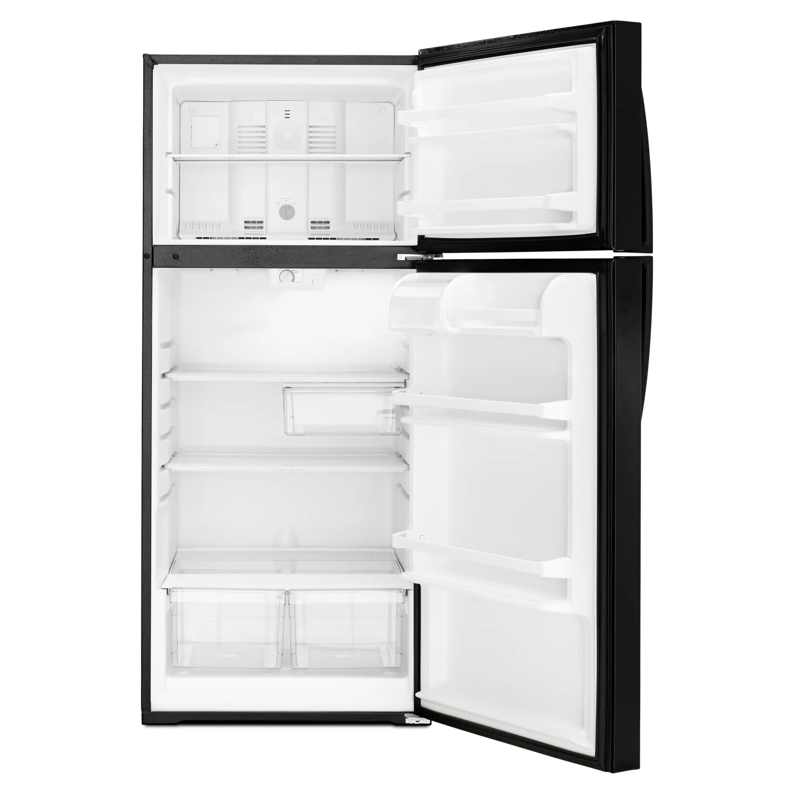 Whirlpool Black Top-Freezer Refrigerator (14.3 Cu. Ft.) - WRT314TFDB