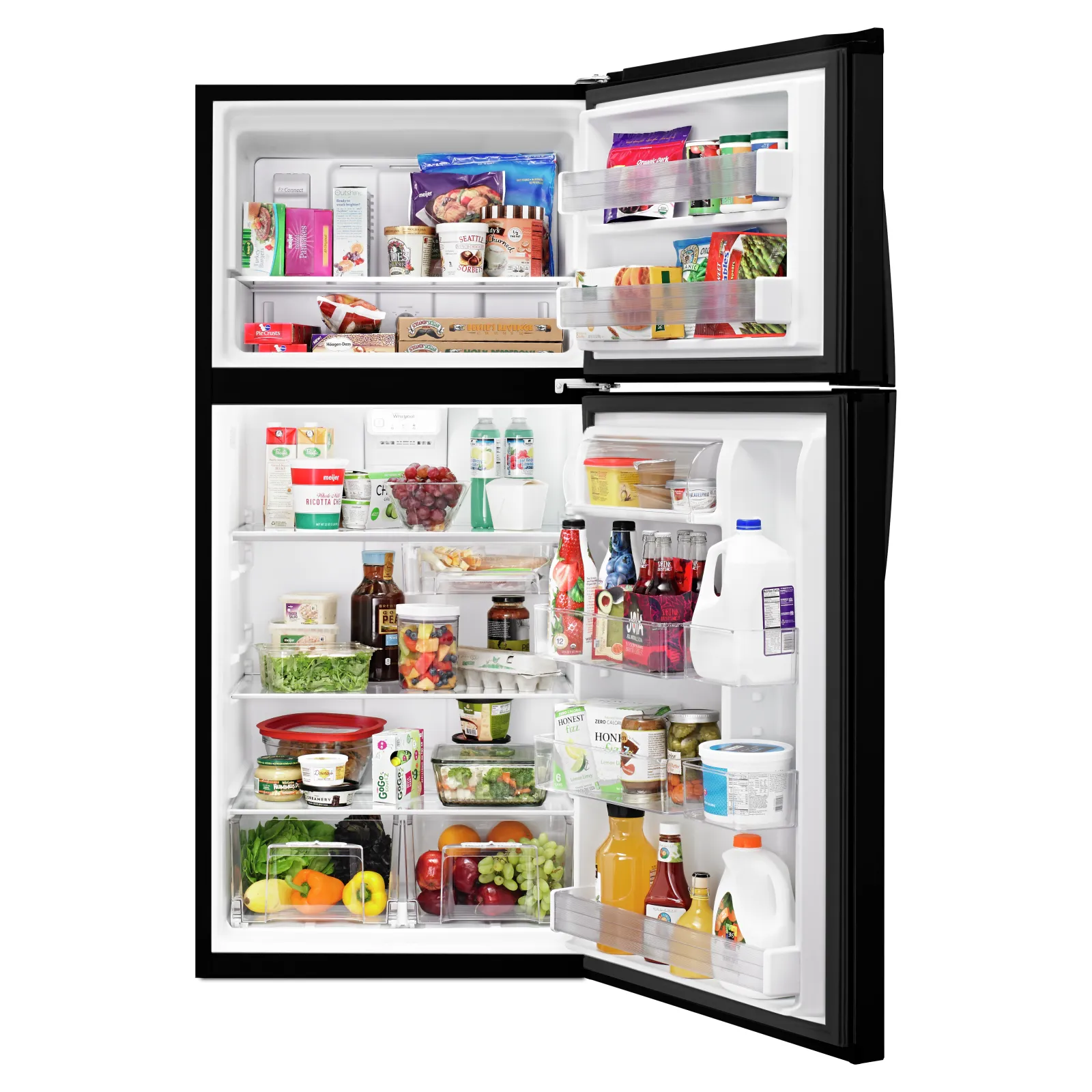 Whirlpool Black Top-Freezer Refrigerator (19.2 Cu. Ft.) - WRT549SZDB