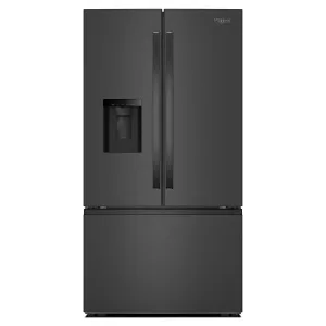Whirlpool Fingerprint Resistant Black Stainless French Door Refrigerator (30 Cu.ft.) - WRFF3536SV