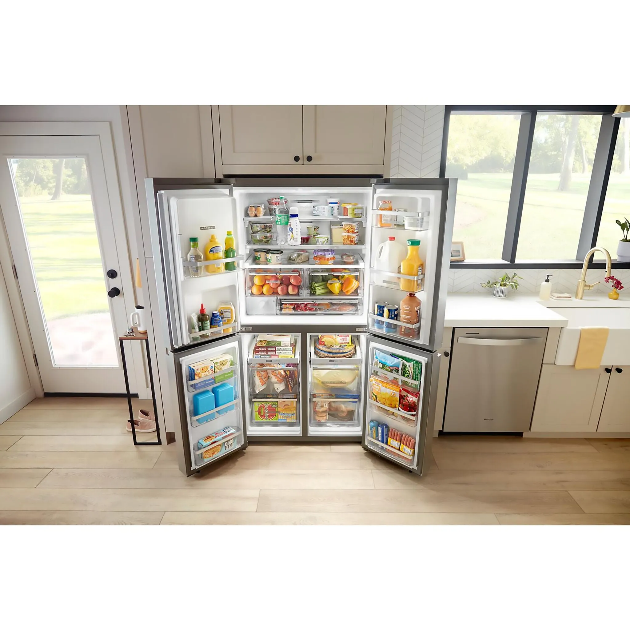 Whirlpool Fingerprint Resistant Stainless Steel 4-Door French Door Refrigerator (19.14 Cu.ft.) - WRQC7836RZ