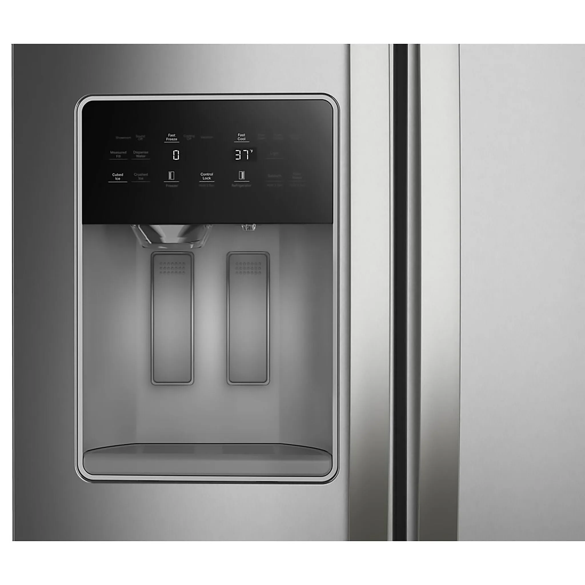 Whirlpool Fingerprint Resistant Stainless Steel Counter-Depth Side-by-Side Refrigerator (20.85 Cu. Ft.) - WRSC5536RZ