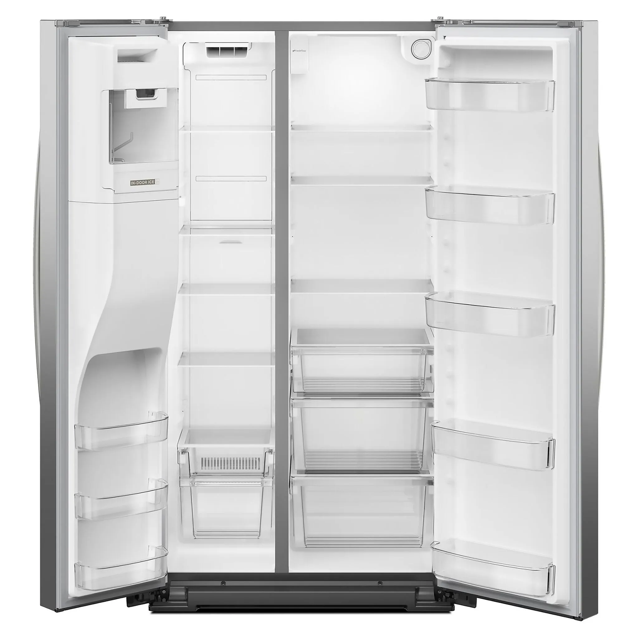 Whirlpool Fingerprint Resistant Stainless Steel Counter-Depth Side-by-Side Refrigerator (20.85 Cu. Ft.) - WRSC5536RZ