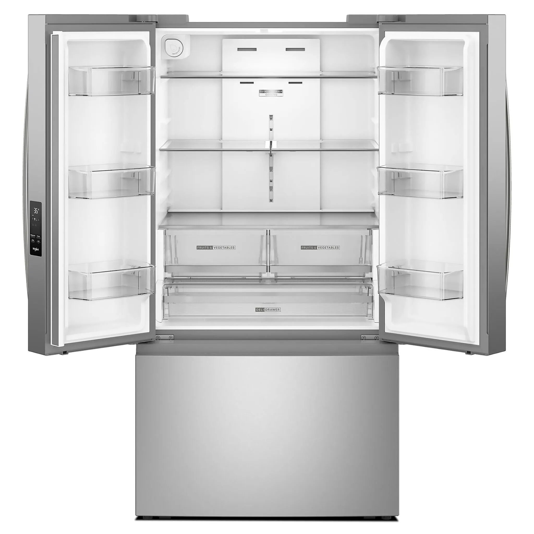 Whirlpool Fingerprint Resistant Stainless Steel French Door Refrigerator (31 Cu.ft.) - WRFF3136SZ