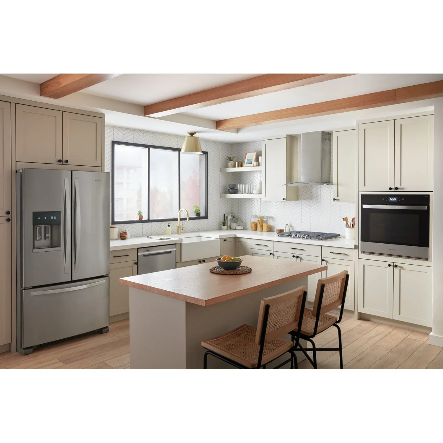 Whirlpool Fingerprint Resistant Stainless Steel Smart Wall Oven with Air Fry (5.00 Cu Ft) - WOES7030PZ