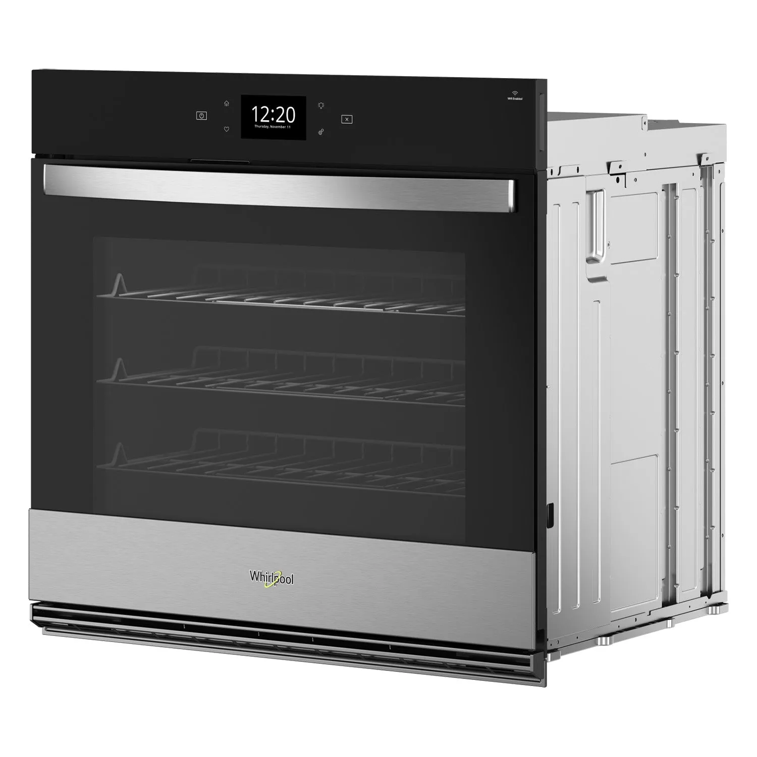 Whirlpool Fingerprint Resistant Stainless Steel Smart Wall Oven with Air Fry (5.00 Cu Ft) - WOES7030PZ