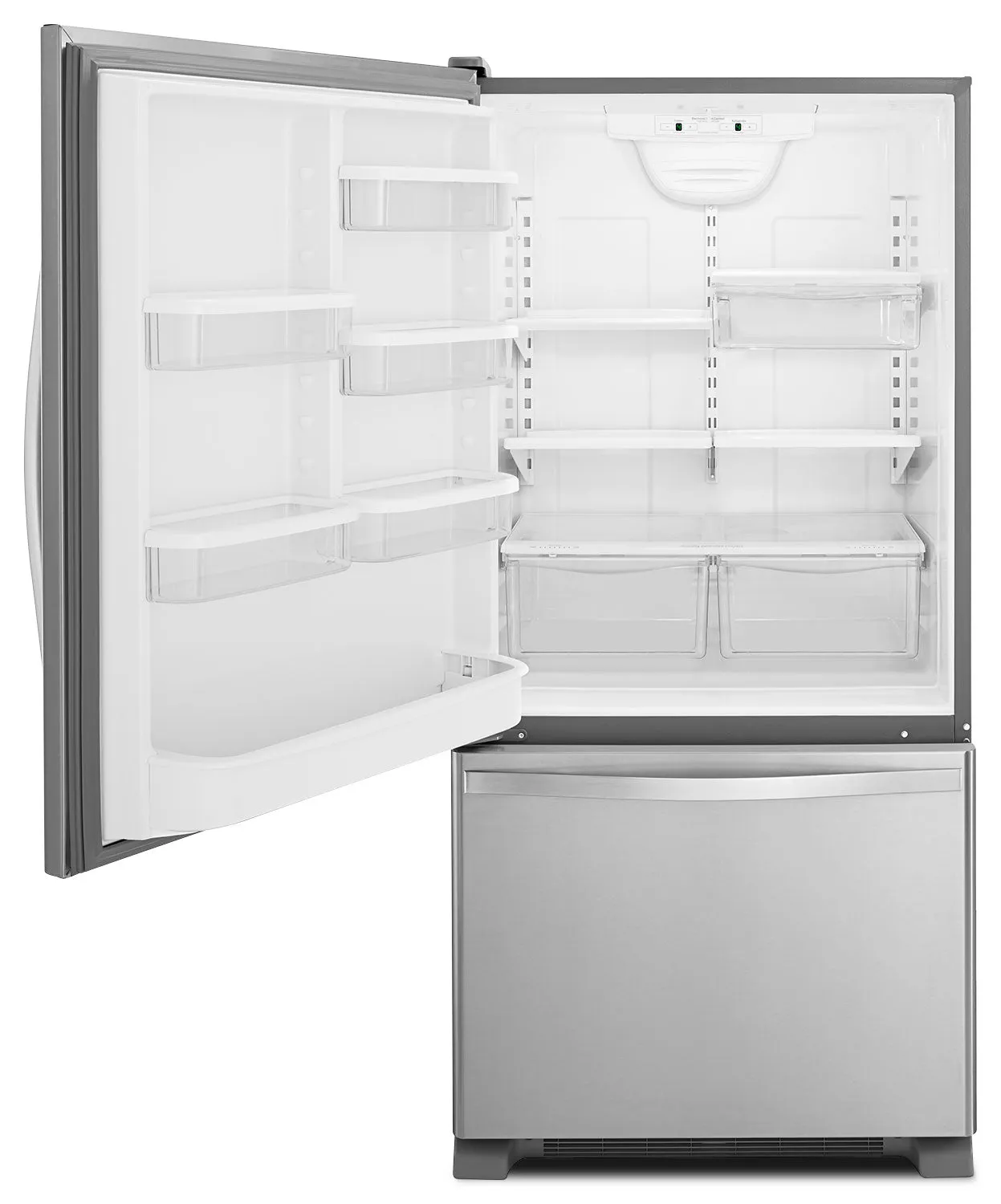 Whirlpool Stainless Steel Bottom-Freezer Refrigerator (19 Cu. Ft.) - WRB329LFBM