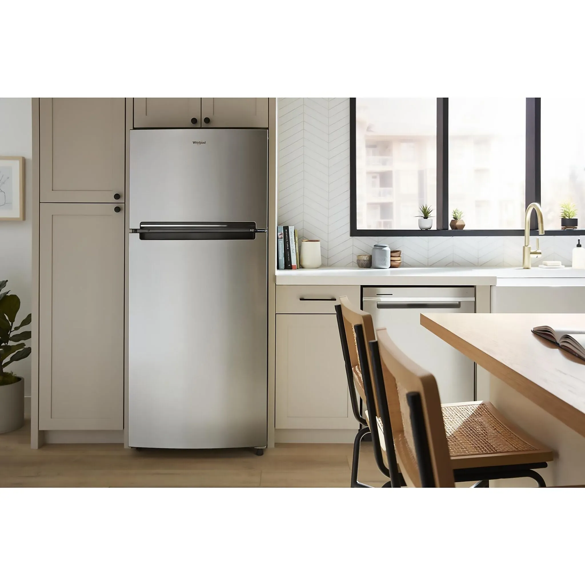Whirlpool Stainless Steel Top-Freezer Refrigerator (16.3 cu ft) - WRTX5328PM