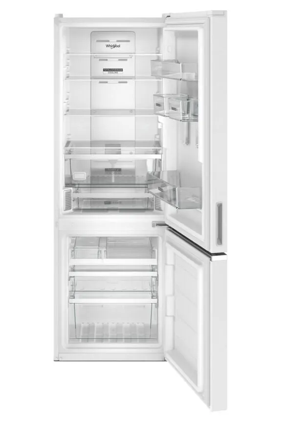 Whirlpool White 24" Counter-Depth Bottom-Freezer Refrigerator (12.9 Cu.Ft.) - WRB533CZJW