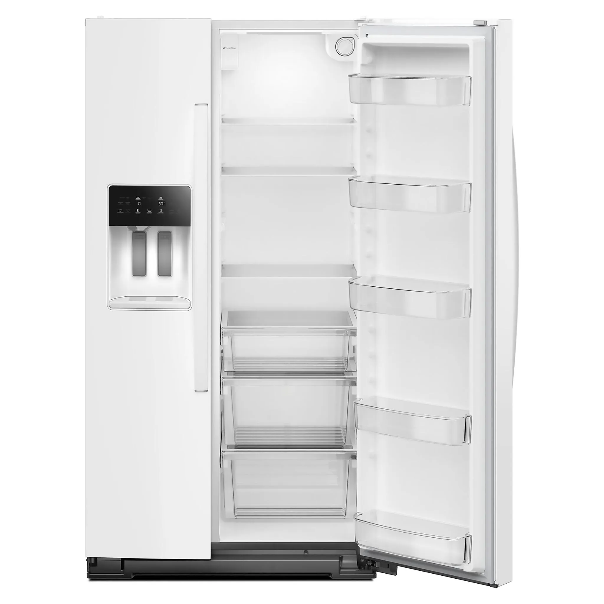 Whirlpool White Counter-Depth Side-by-Side Refrigerator (20.85 Cu. Ft.) - WRSC5536RW