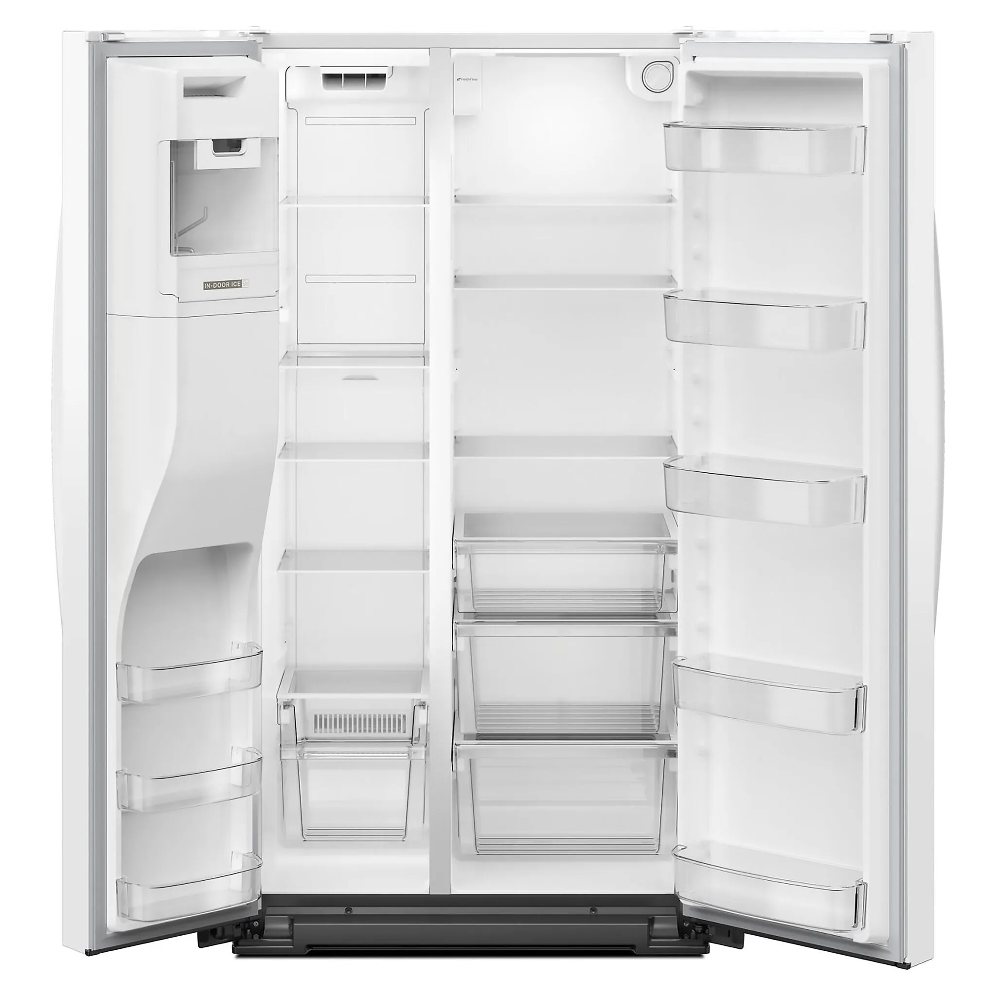 Whirlpool White Counter-Depth Side-by-Side Refrigerator (20.85 Cu. Ft.) - WRSC5536RW